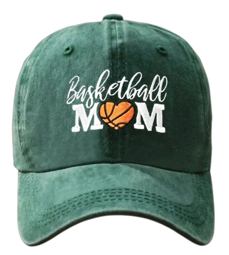 Green Basketball Mom Hat