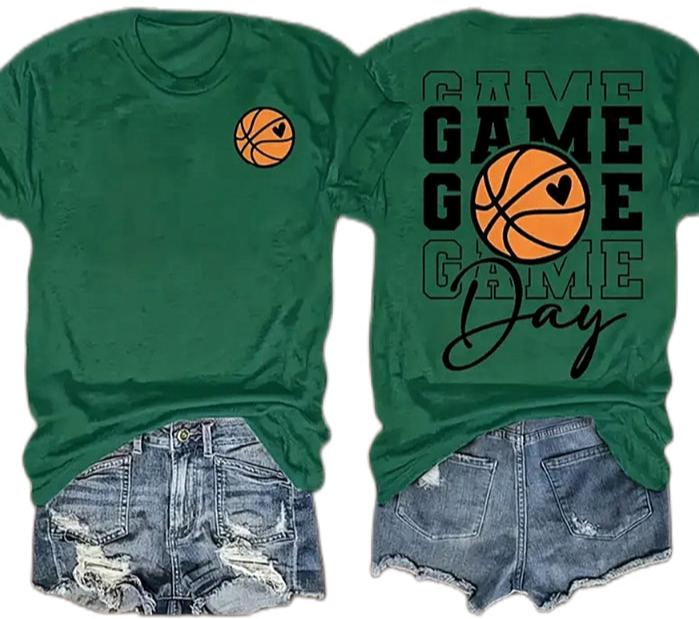 Green Basketball Tshirt