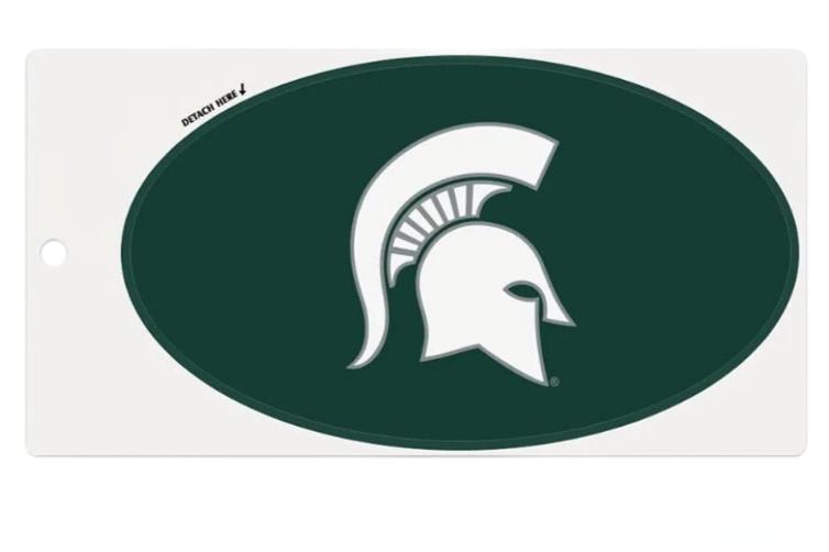 Spartans Oval Vinyl Magnet