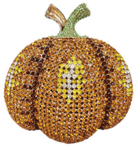 Crystal Pumpkin Clutch Purse