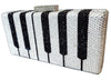 Crystal Piano Keyboard Clutch Purse