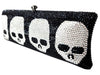 Crystal Skull Clutch Purse, Ring and Bracelet