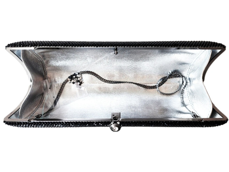 Crystal Skull Clutch Purse