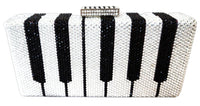 Crystal Piano Keyboard Clutch Purse