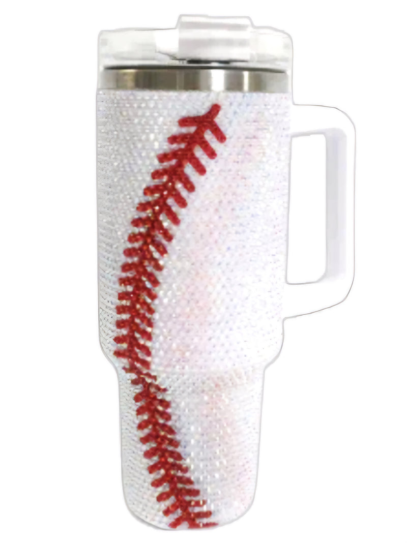 Baseball Crystal Tumbler, 40 oz