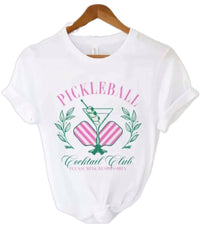 Pickleball Cocktail Club Tshirt