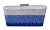 Dallas Cowboys Colored Blue and Silver Crystal Clutch Purse