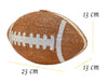 Brown Crystal Football Clutch Purse