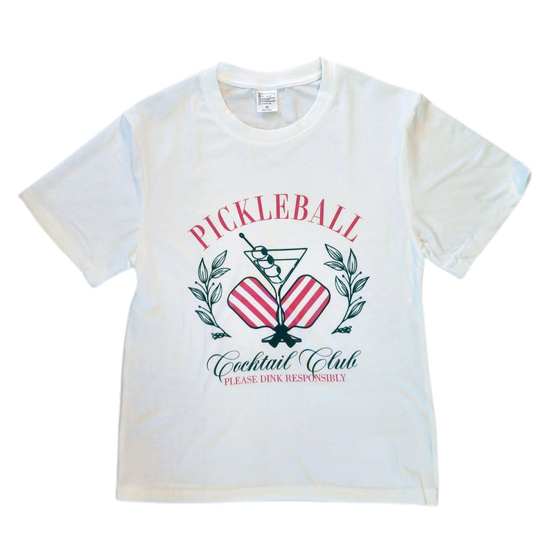 Pickleball Cocktail Club Tshirt