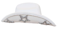 Dallas Cowboys White Sequin Stars Cowboy Hat