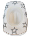 Dallas Cowboys White Sequin Stars Cowboy Hat