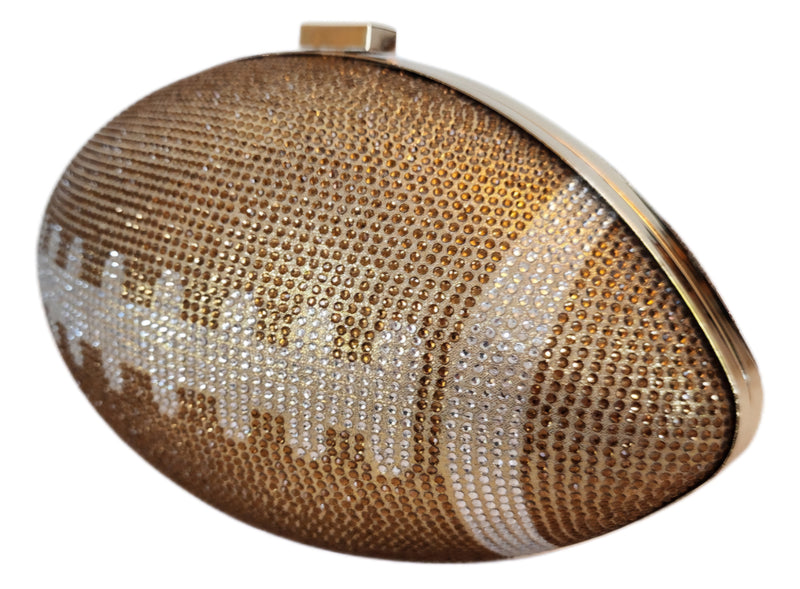 Gold Football Clutch Purse