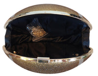 Gold Football Clutch Purse