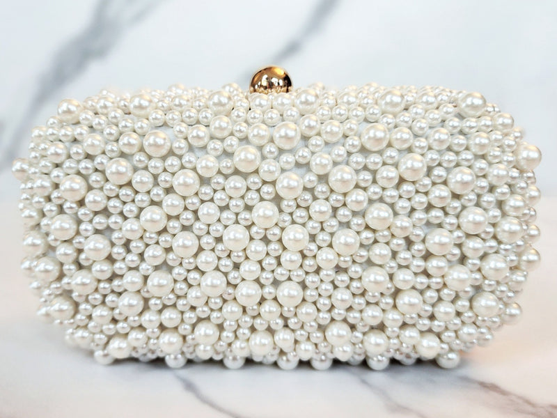 White Bubble Clutch