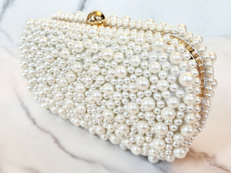 White Bubble Clutch