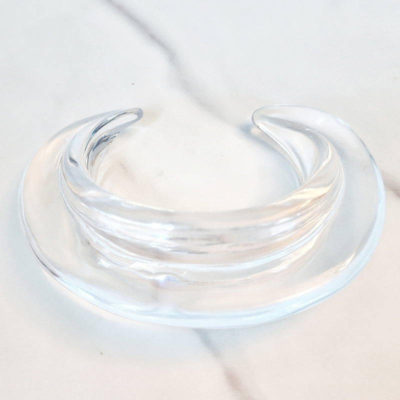 Transparent Acrylic Resin Cuff Bracelet