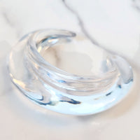 Transparent Acrylic Resin Cuff Bracelet