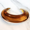 Amber Colored Transparent Acrylic Resin Cuff