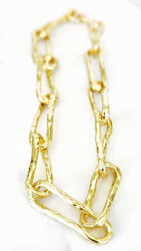 Goldtone Paperclip Necklace