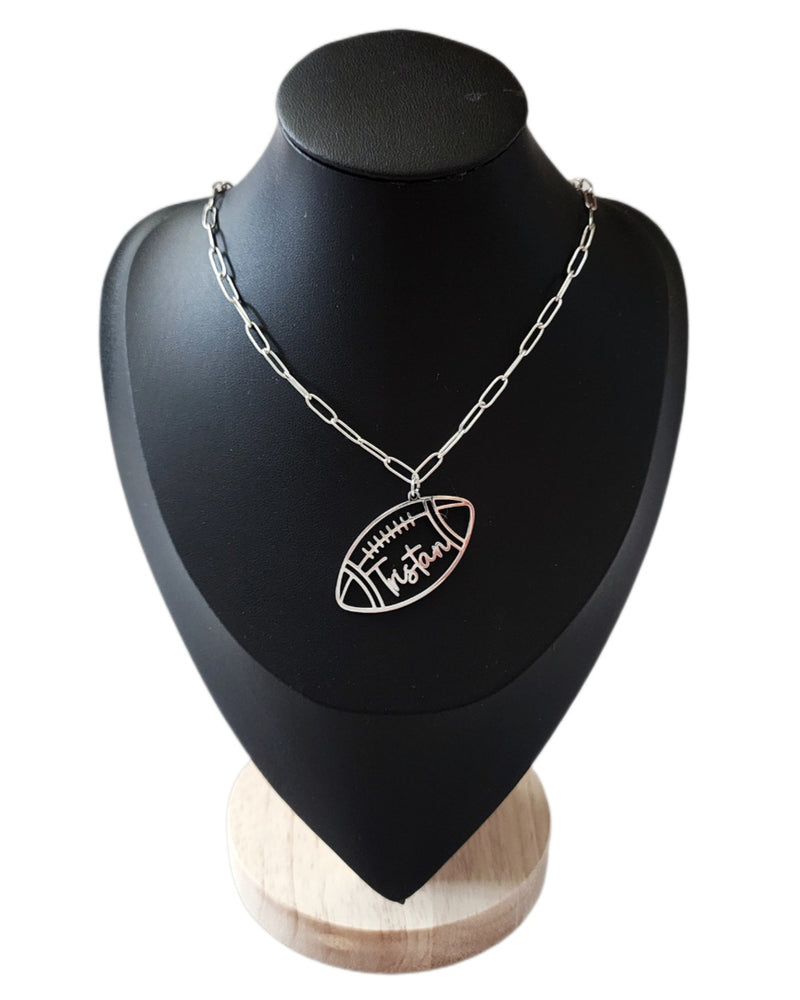 Personalized Football Necklace