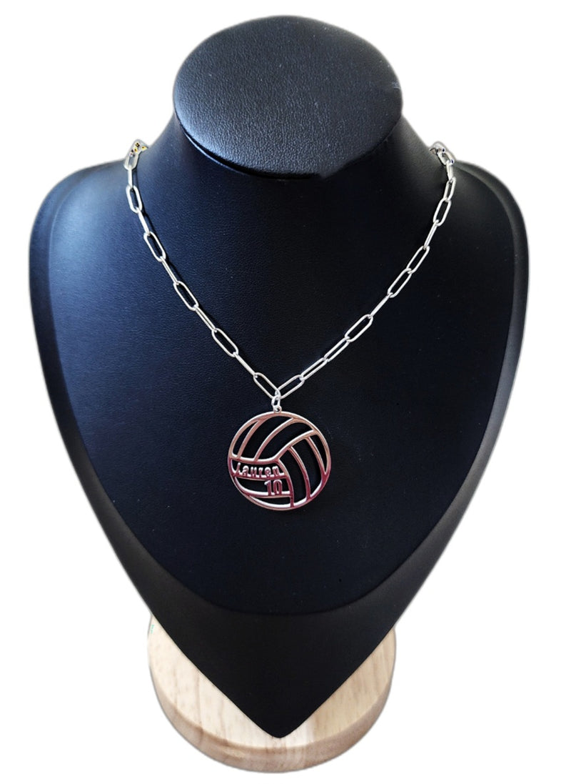 Personalized Volleyball Necklace