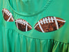 Green Triple Sequin Football Dress