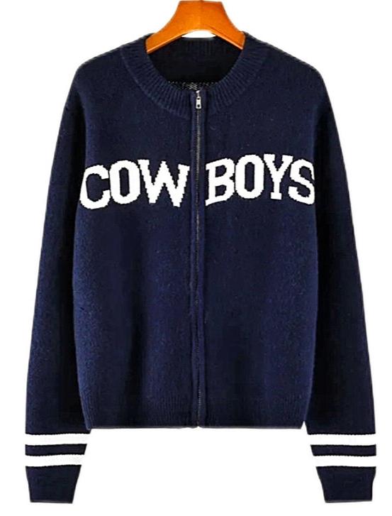 Dallas Cowboys Navy Knit Sweater