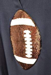 Navy Sequin Football Dress