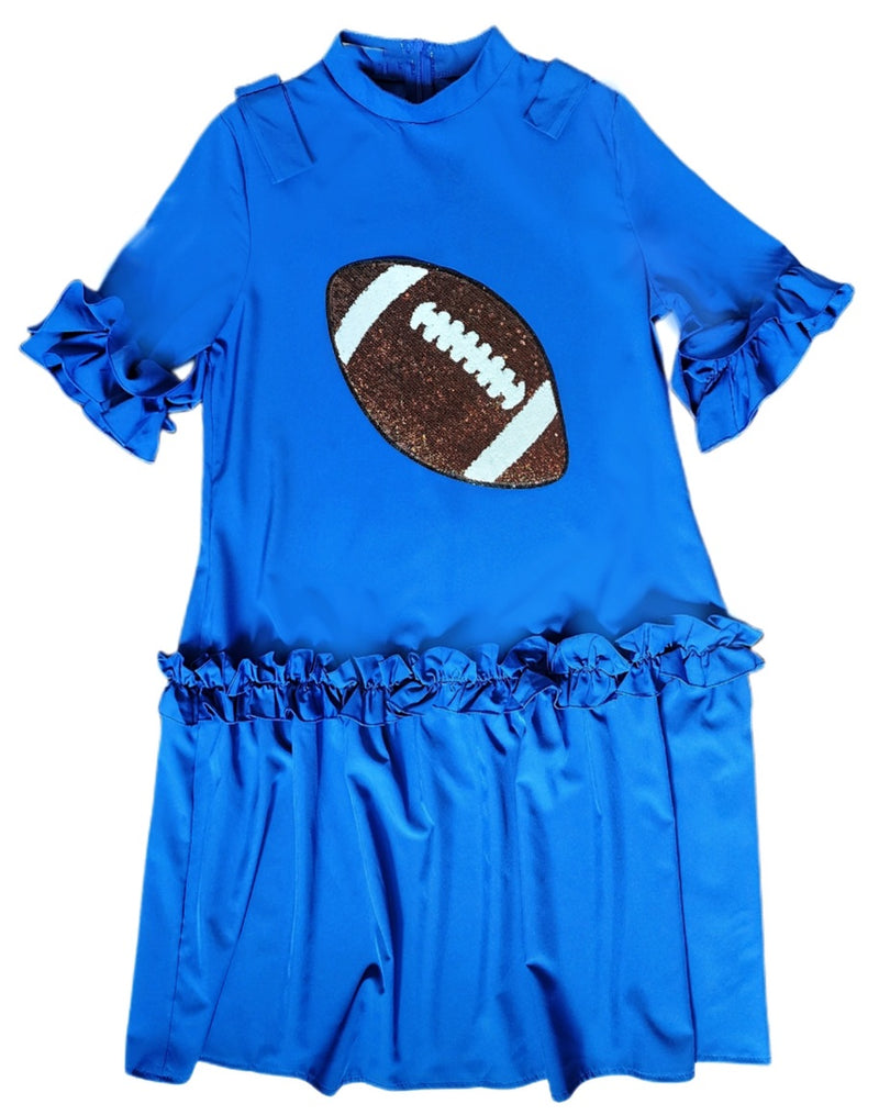 Dallas Cowboys Blue Sequin Football Dress