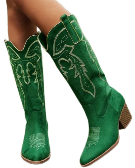 Green Cowboy Boots