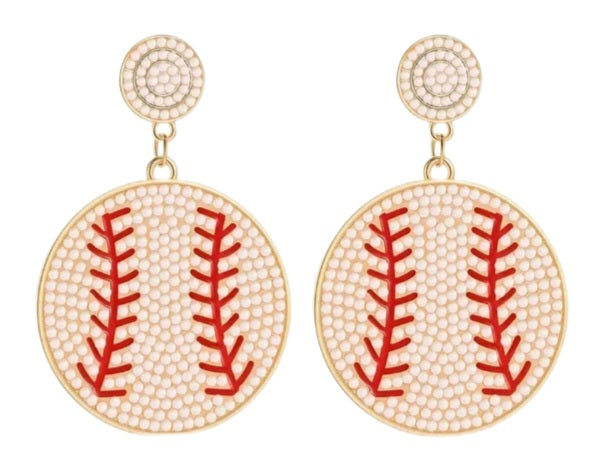 Baseball Earrings