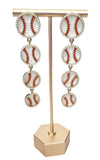 Baseball Drop Earrings