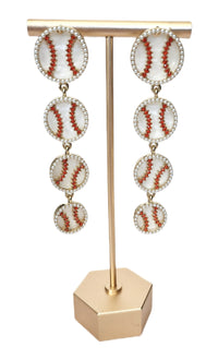 Baseball Drop Earrings