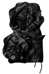 Black 3D Flower Mini Dress