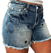 Blue Jean Stars Short Shorts