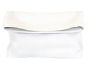 White Leather Clutch