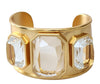 Gold Crystal Cuff Bracelet