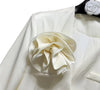 Ivory Satin Dress Coat