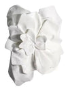 White 3D Flower Tube Top