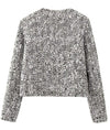 Silver Sequin Embellished Jacket