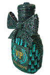 Green Crystal Champagne VIP Clutch Purse