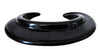 Modern Black Resin Cuff Bracelet