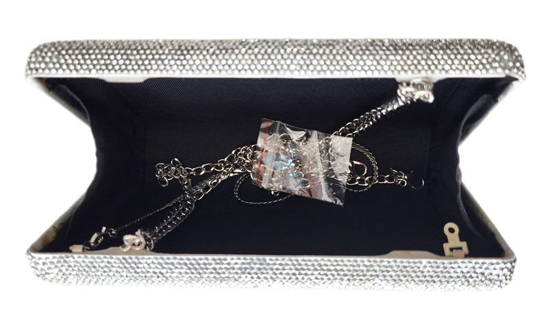 Silver Evil Eye Clutch