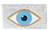 Silver Evil Eye Clutch