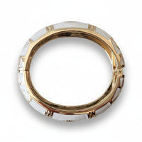 Ivory and Gold Jeweled Bracelet