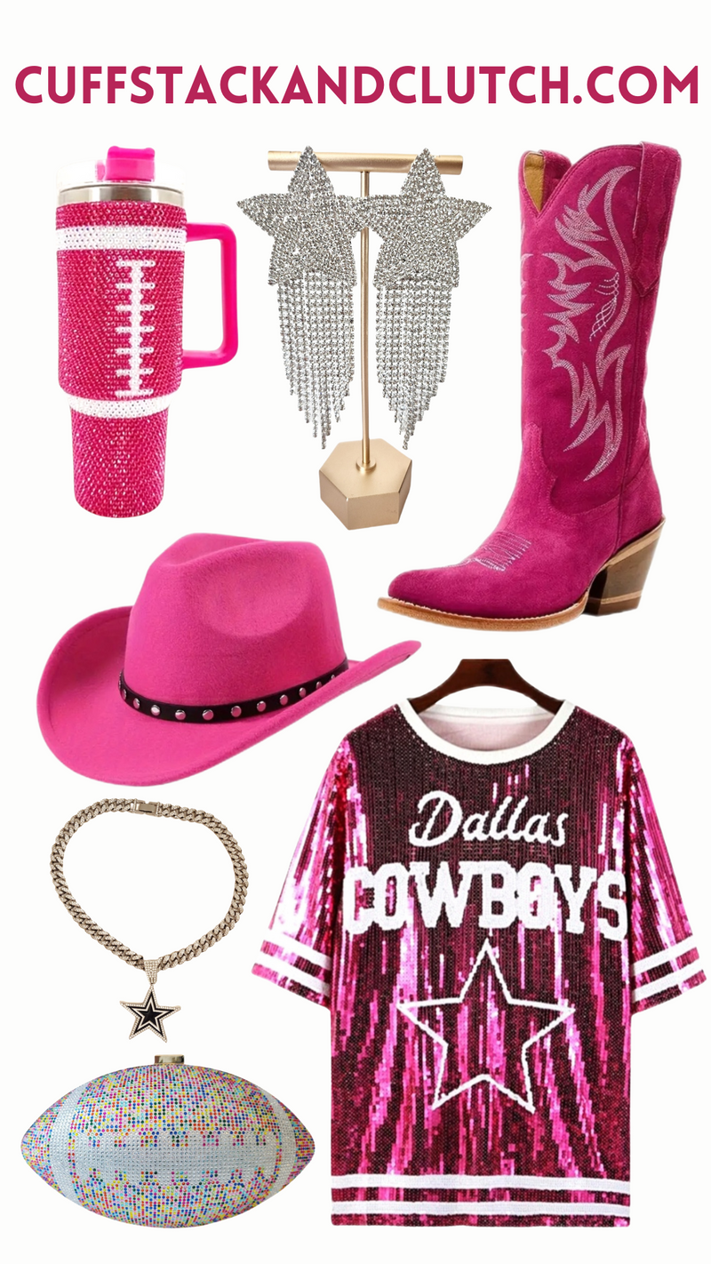 Dallas Cowboys Hot Pink Sequin Shirt