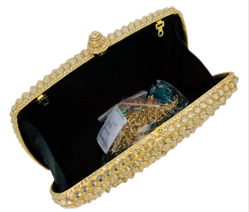Gold Crystal Clutch