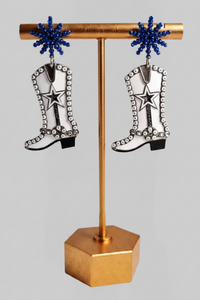 Dallas Cowboy Boots Earrings