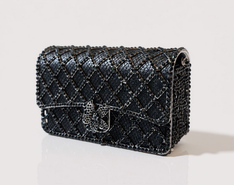 Black Crystal Clutch