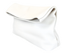 White Leather Clutch